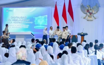 Peresmian Program Digitalisasi Pembelajaran untuk Indonesia Cerdas bersama Presiden RI, Prabowo Subianto