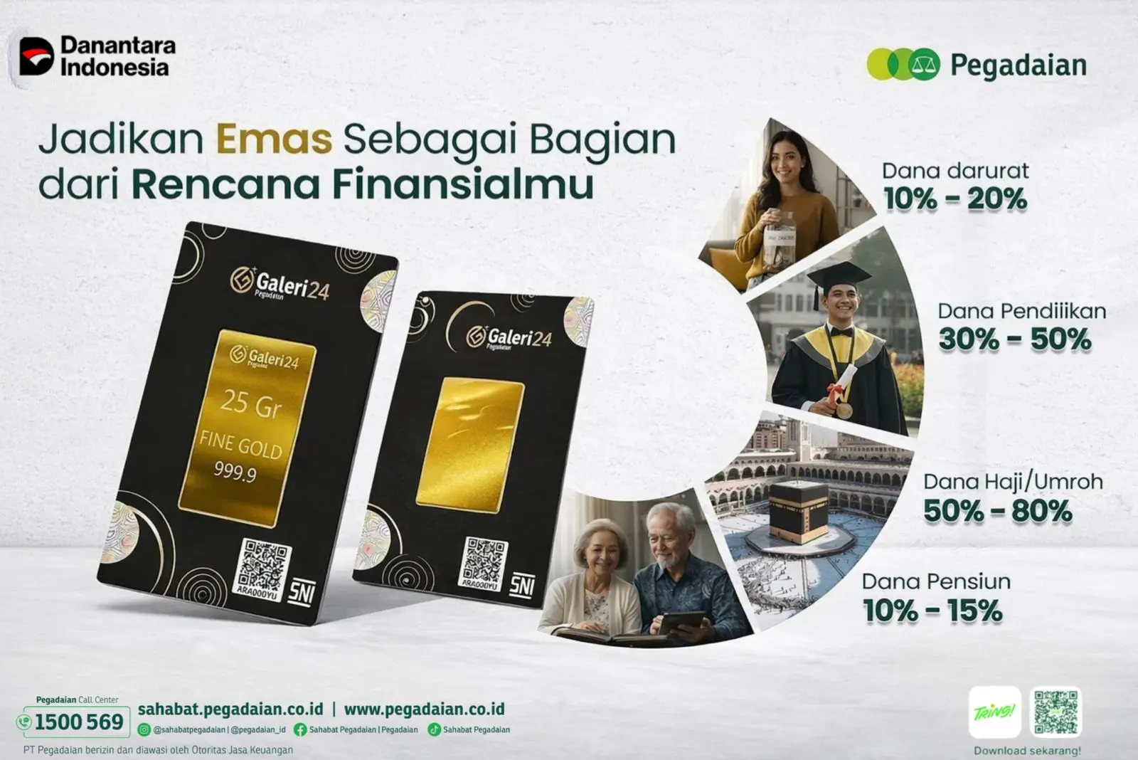 Investasi Emas Pegadaian Solusi Persiapan Dana Pendidikan Haji Pensiun Masyarakat