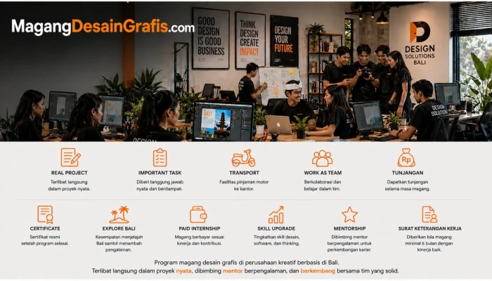 Magang Kreatif untuk Mahasiswa: Desain Grafis, Content Creator, Social Media & Digital Marketing